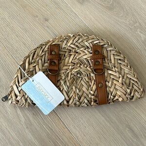 Bay Sky Raffia Clutch Boho Purse brand new with tag boho style